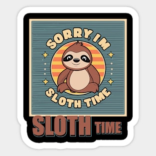 On a Sloth Time Sticker